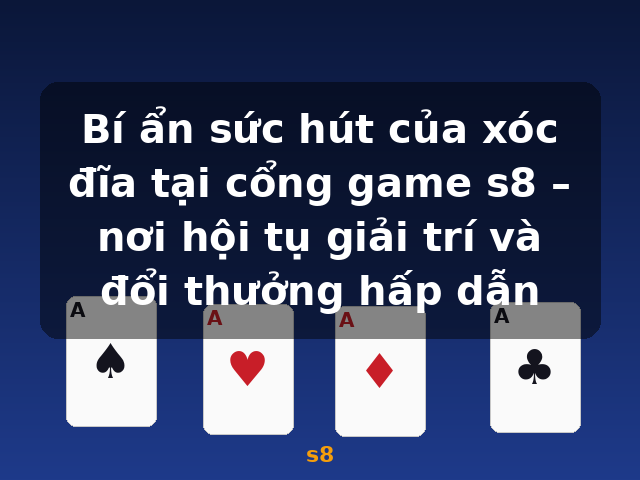 Bí ẩn sức hút của xóc đĩa tại cổng game s8 – nơi hội tụ giải trí và đổi thưởng hấp dẫn - s8