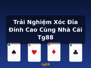 Trải Nghiệm Xóc Đĩa Đỉnh Cao Cùng Nhà Cái Tg88 - tg88
