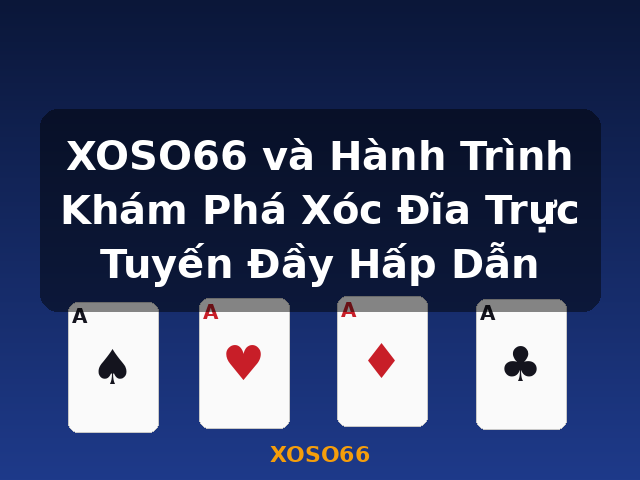 XOSO66 và Hành Trình Khám Phá Xóc Đĩa Trực Tuyến Đầy Hấp Dẫn - XOSO66