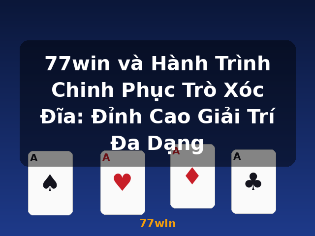 77win và Hành Trình Chinh Phục Trò Xóc Đĩa: Đỉnh Cao Giải Trí Đa Dạng - 77win 77win và Hành Trình Chinh Phục Trò Xóc Đĩa: Đỉnh Cao Giải Trí Đa Dạng - 77win