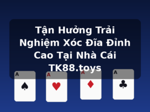 Tận Hưởng Trải Nghiệm Xóc Đĩa Đỉnh Cao Tại Nhà Cái TK88.toys