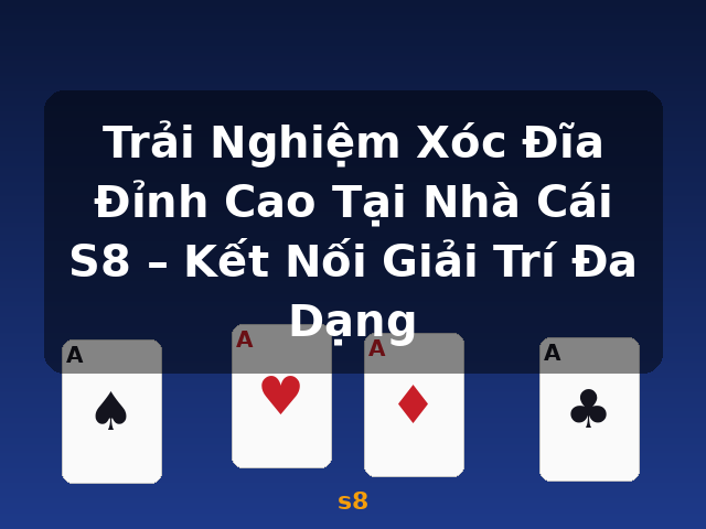 Trải Nghiệm Xóc Đĩa Đỉnh Cao Tại Nhà Cái S8 – Kết Nối Giải Trí Đa Dạng - s8 Trải Nghiệm Xóc Đĩa Đỉnh Cao Tại Nhà Cái S8 – Kết Nối Giải Trí Đa Dạng - s8