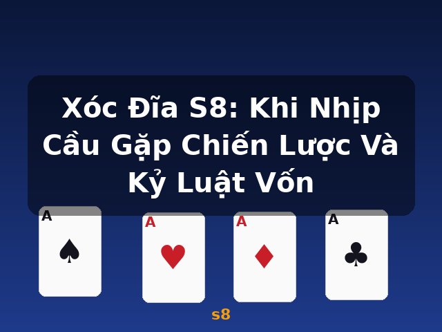 Xóc Đĩa S8: Khi Nhịp Cầu Gặp Chiến Lược Và Kỷ Luật Vốn - s8 Xóc Đĩa S8: Khi Nhịp Cầu Gặp Chiến Lược Và Kỷ Luật Vốn - s8